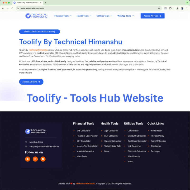 Toolify-Tools-Hub-Website