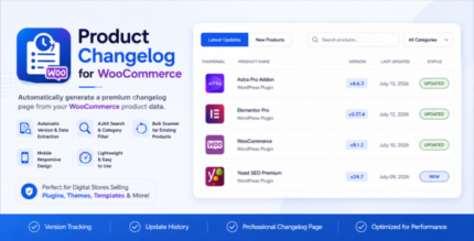 Technical Himanshu Product Changelog for WooCommerce